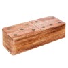 Joc domino, lemn de mango, 16x5 cm, 187911