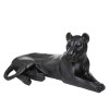 Statueta Leopard, polirasina, negru, H.38 cm, 187936