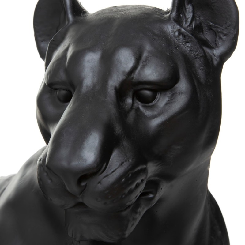Statueta Leopard, polirasina, negru, H.38 cm, 187936