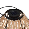 Lampa solara exterior Esha, metal, polipropilena, bej, H.32 cm, 190603