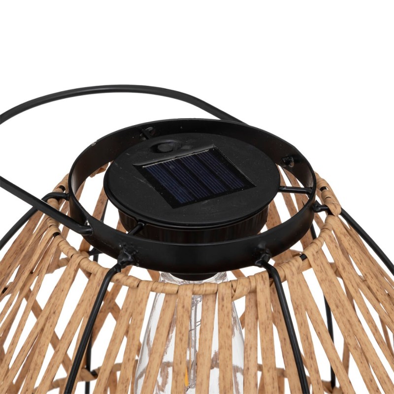 Lampa solara exterior Esha, metal, polipropilena, bej, H.32 cm, 190603