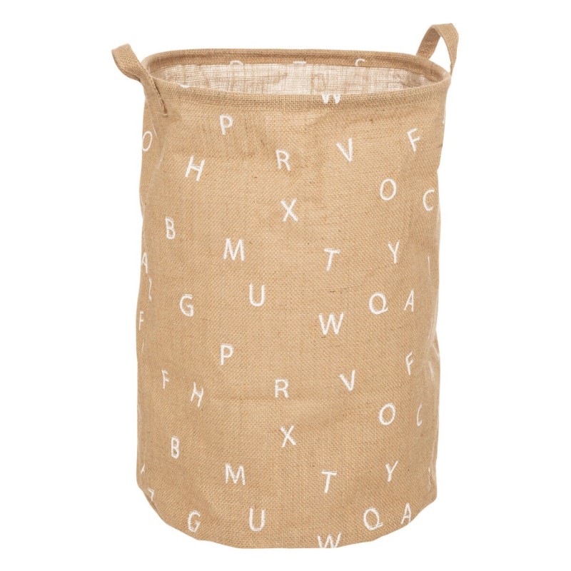 Cos depozitare jucarii din iuta, Alphabet, D.35 cm, 194004