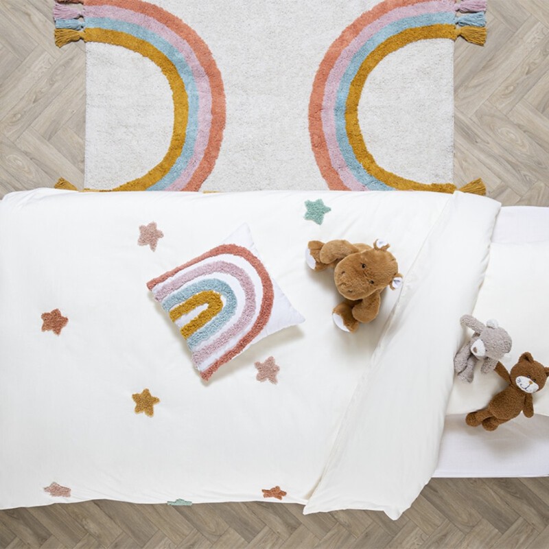 Lenjerie de pat pentru copii Star, bumbac, multicolor, 140x200 cm, 194007A