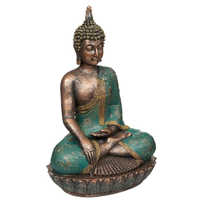 Statueta Buddha, polirasina, bleu, H.43 cm, 193314