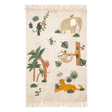 Covor copii Jungle, bumbac, multicolor, 100x150 cm, 193935
