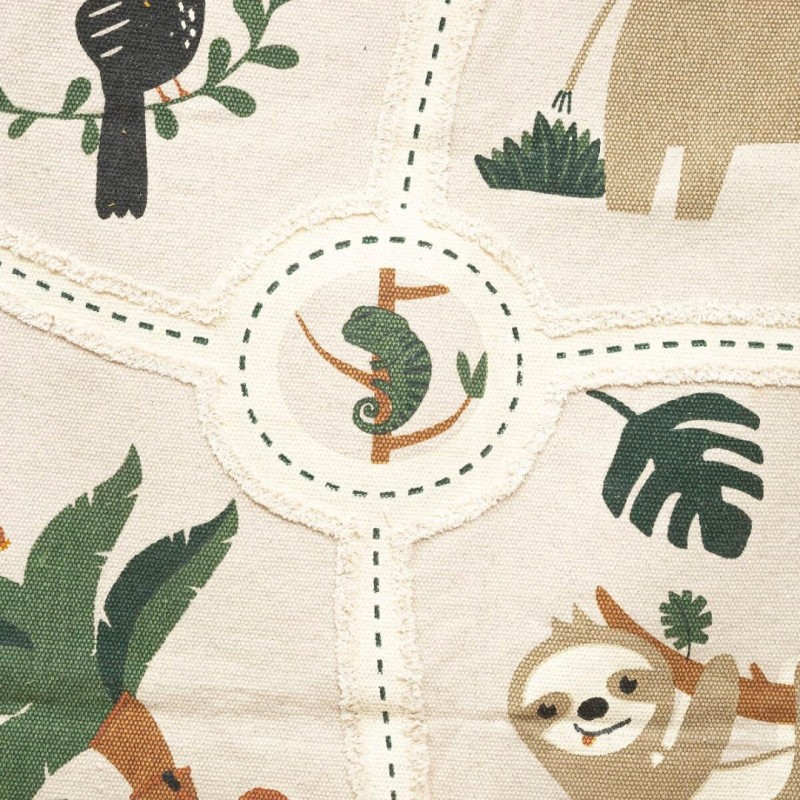 Covor copii Jungle, bumbac, multicolor, 100x150 cm, 193935