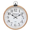 Ceas de perete Yago, MDF, sticla, natural, D.57 cm, 195200