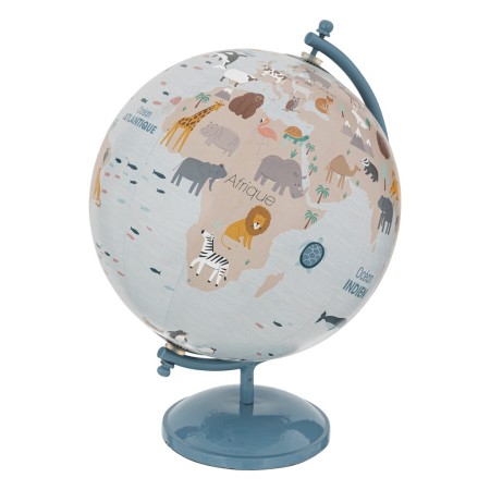 Glob decorativ Kiddo, metal, bleu, H.28 cm, 195839B