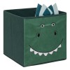Cutie depozitare Dinosaure, carton, poliester, verde, 29x29 cm, 195823