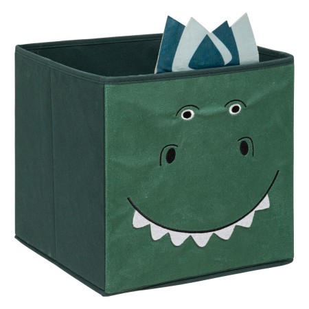 Cutie depozitare Dinosaure, carton, poliester, verde, 29x29 cm, 195823