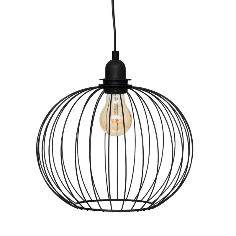 Suspensie Victa, metal, negru, 1XE27, D.28 cm, 195314