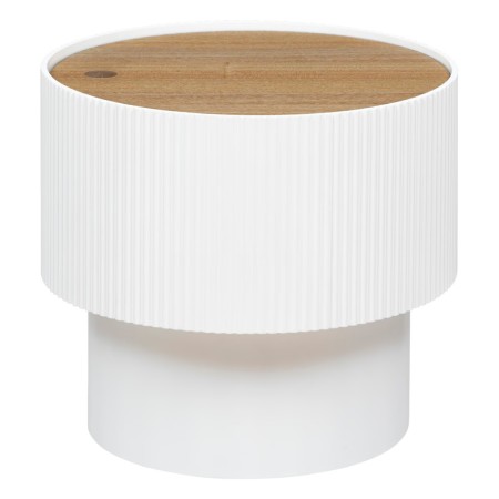 Masuta de cafea Enola, MDF alb/crem, cu spatiu depozitare, D.39 cm, 197740C