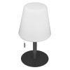 Veioza exterior Zack, metal, polipropilena, gri inchis, reincarcabil, LED, H.30 cm, 202608