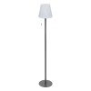 Lampadar exterior Zack, metal, polipropilena, gri, reincarcabil, LED, USB, H.108 cm, 200079