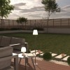 Lampadar exterior Zack, metal, polipropilena, gri, reincarcabil, LED, USB, H.108 cm, 200079