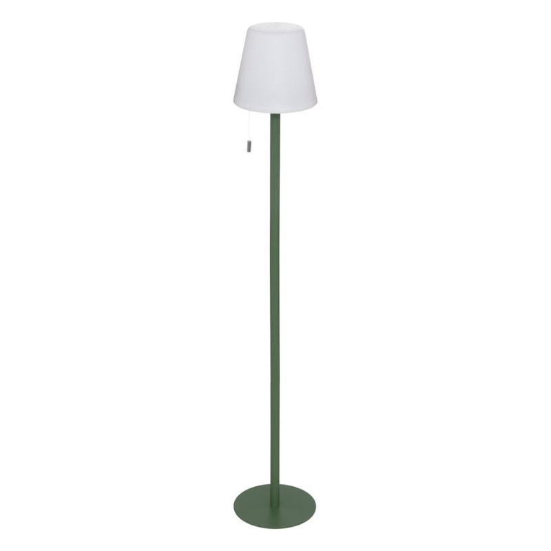Lampadar exterior Zack, metal, polipropilena, verde, reincarcabil, LED, USB, H.108 cm, 200079A
