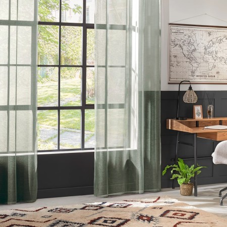 Perdea Moly, poliester, verde celadon, 135x240 cm, 146280C