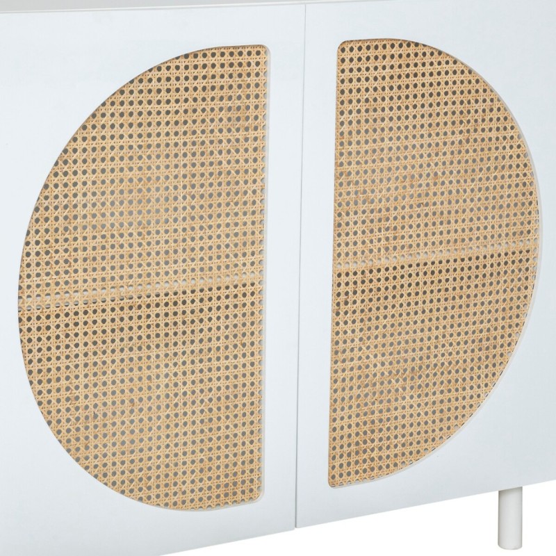 Comoda 2 usi Cabra, ratan si MDF alb, L.94 cm, 197714