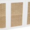 Comoda 3 usi Cabra, ratan si MDF alb, L.120 cm, 197716