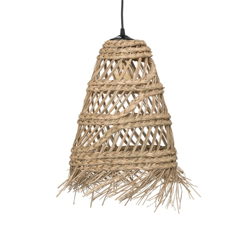 Suspensie Lahys, metal, rachita, bej, 1XE27, D.28 cm, 200099