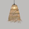 Suspensie Lahys, metal, rachita, bej, 1XE27, D.28 cm, 200099