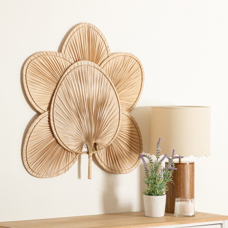 Decoratiune de perete Selma, bambus, 70x70 cm, 200280