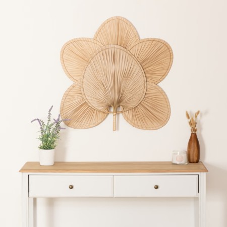 Decoratiune de perete Selma, bambus, 70x70 cm, 200280