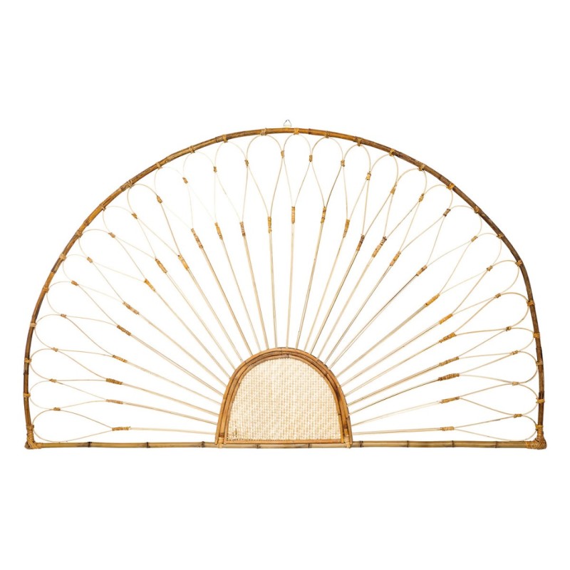 Decoratiune de perete Eman, ratan, bambus, 160x100 cm, 200281
