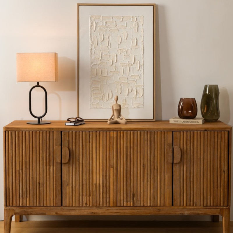 Tablou 3D Talima, MDF, polistiren, poliester, alb, H.90 cm, 205686
