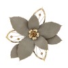 Decoratiune de perete Flower, metal, auriu, 54x56 cm, 205705