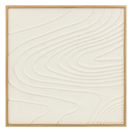 Tablou 3D Hateya, MDF, polistiren, alb, H.80 cm, 205698