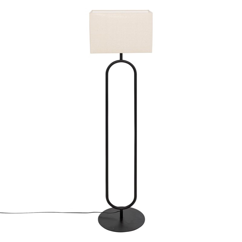 Lampadar Alec, metal, panza, negru, 1XE27, H.154 cm, 202654