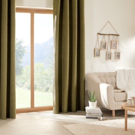 Draperie Soana, poliester, verde khaki, 140x260 cm, 204400D
