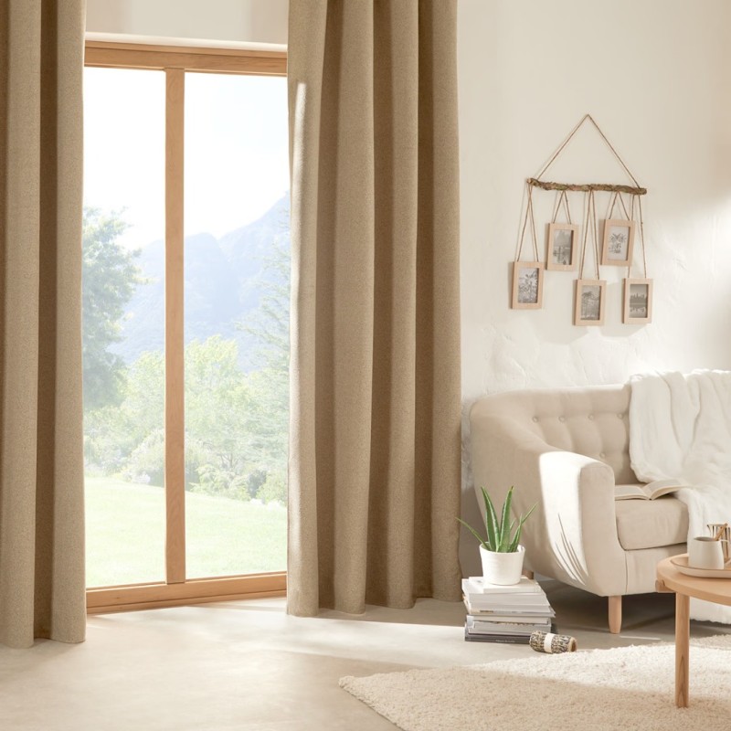 Draperie Soana, poliester, bej, 140x260 cm, 204400B