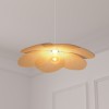 Suspensie Rym, metal, bambus, bej, 1XE27, D.62 cm, 202670