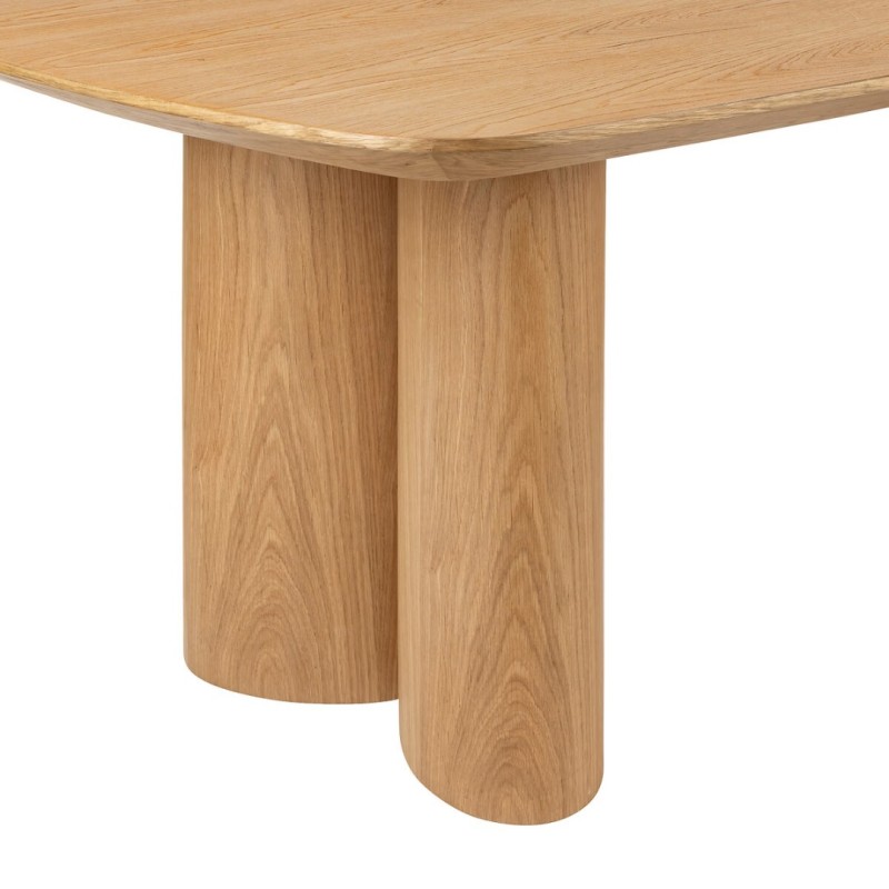 Masa dining Aliona, MDF natur, L.220 cm, 197817