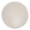 Covor rotund Couka, poliester, alb, D.118 cm, 204444B