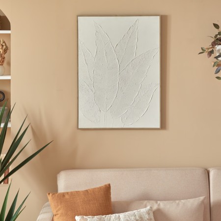 Tablou 3D Adessa, MDF, alb, H.78 cm, 209424