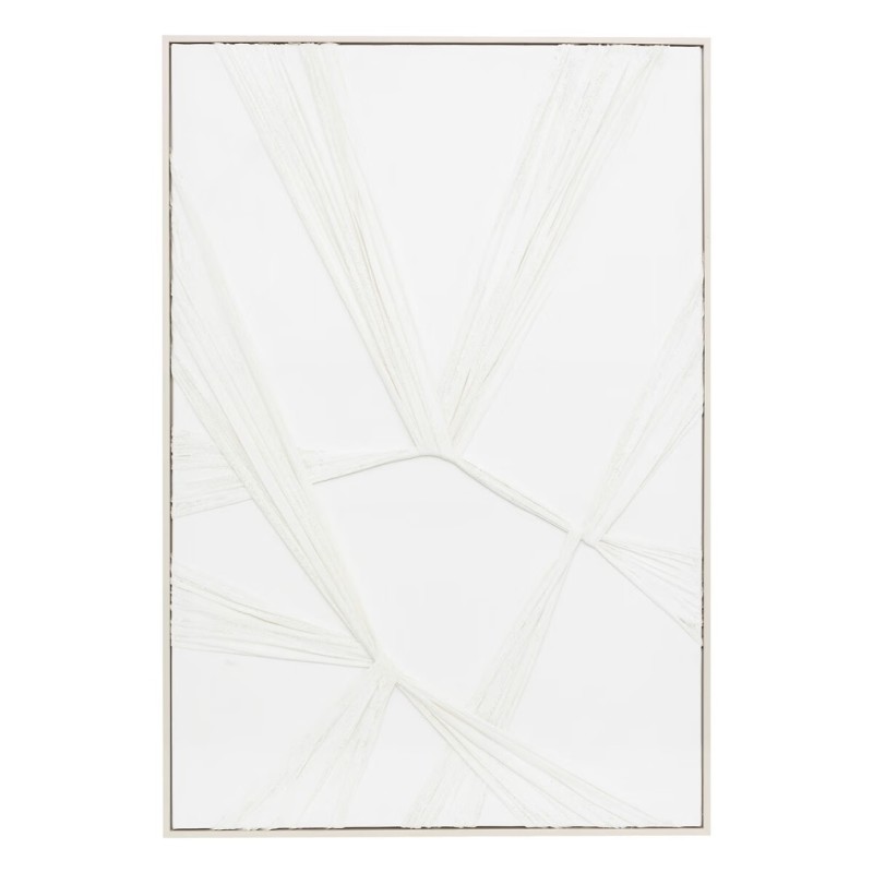 Decoratiune perete Jyoti, MDF, polistiren, alba, H.92 cm, 209427