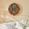 Ceas de perete Keane, MDF, maro, D.63 cm, 206480