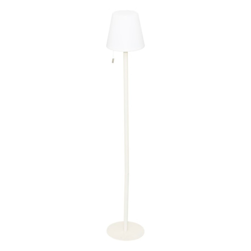Lampadar exterior Zack, metal, polipropilena, bej, reincarcabil, LED, USB, H.108 cm, 200079D