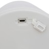 Lampadar exterior Zack, metal, polipropilena, bej, reincarcabil, LED, USB, H.108 cm, 200079D