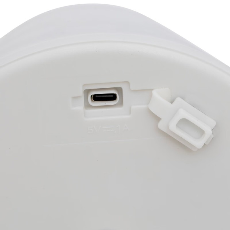 Lampadar exterior Zack, metal, polipropilena, bej, reincarcabil, LED, USB, H.108 cm, 200079D