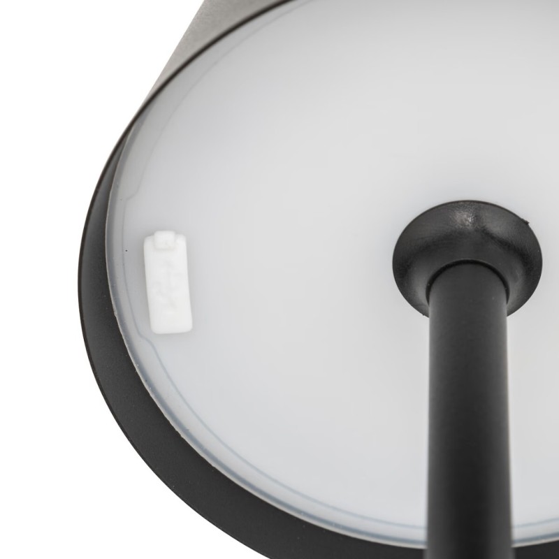 Veioza exterior Cody, metal, negru, reincarcabila, LED, USB, 150 lumeni, 2700K-4000K, IP44, H.37 cm, 202613