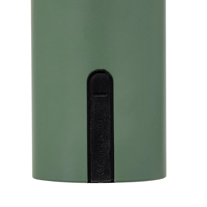 Lampa de masa exterior Jany, metal, polipropilena, verde, H.22 cm, 205945B