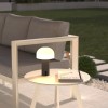 Lampa de masa exterior Jany, metal, polipropilena, gri, H.22 cm, 205945