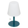 Veioza exterior Zack, metal, polipropilena, bleu, reincarcabil, LED, H.30 cm, 202608E