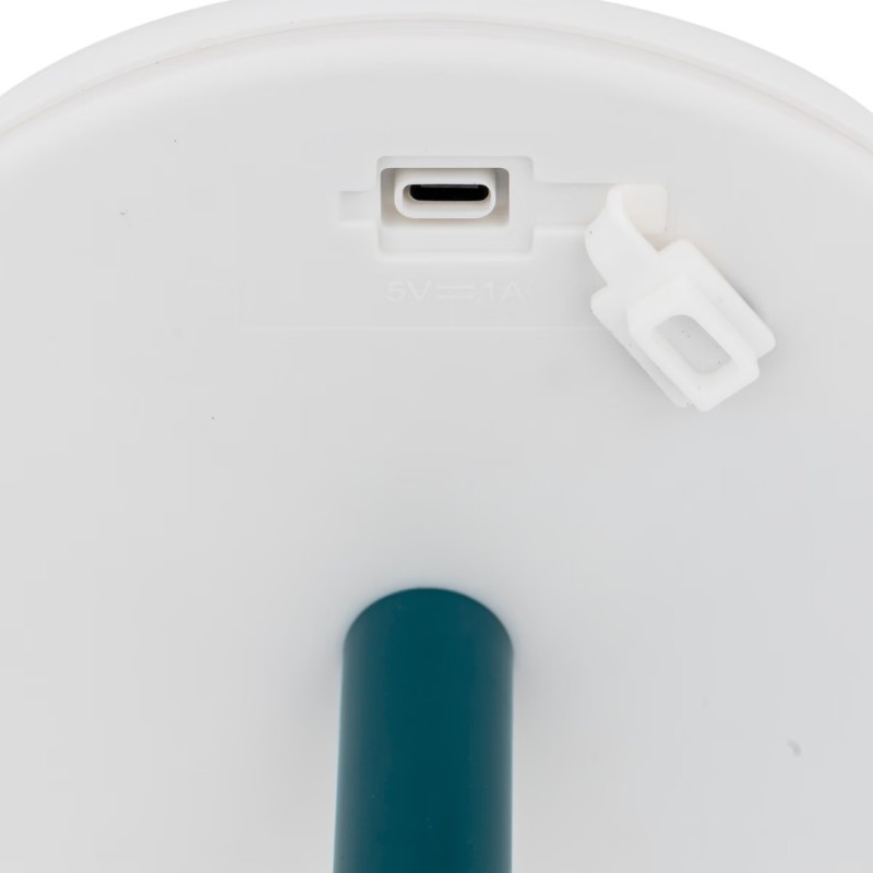 Veioza exterior Zack, metal, polipropilena, bleu, reincarcabil, LED, H.30 cm, 202608E