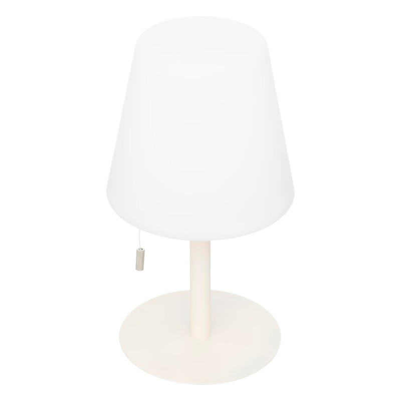 Veioza exterior Zack, metal, polipropilena, alba, LED, USB, H.30 cm, 202608D