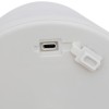 Veioza exterior Zack, metal, polipropilena, alba, LED, USB, H.30 cm, 202608D